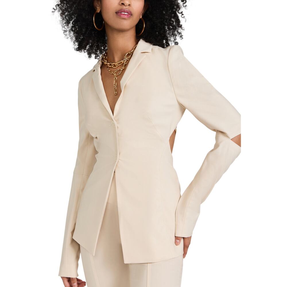 Jacquemus Tailored Off White La Veste Melo Blazer Size 34